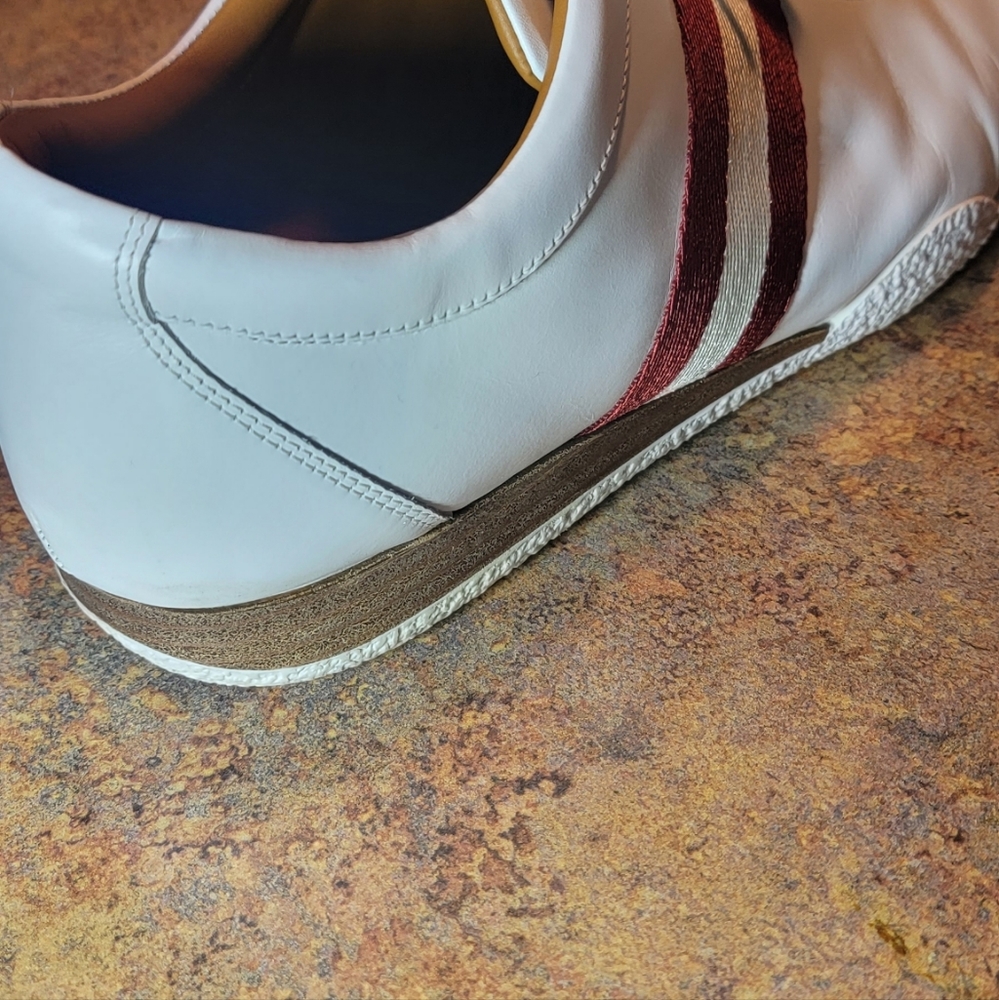 Bally Frenz Men's White Leather Sneakers Sneakers Size 13 US/46 EU USED w/BOX - Picture 4 of 16